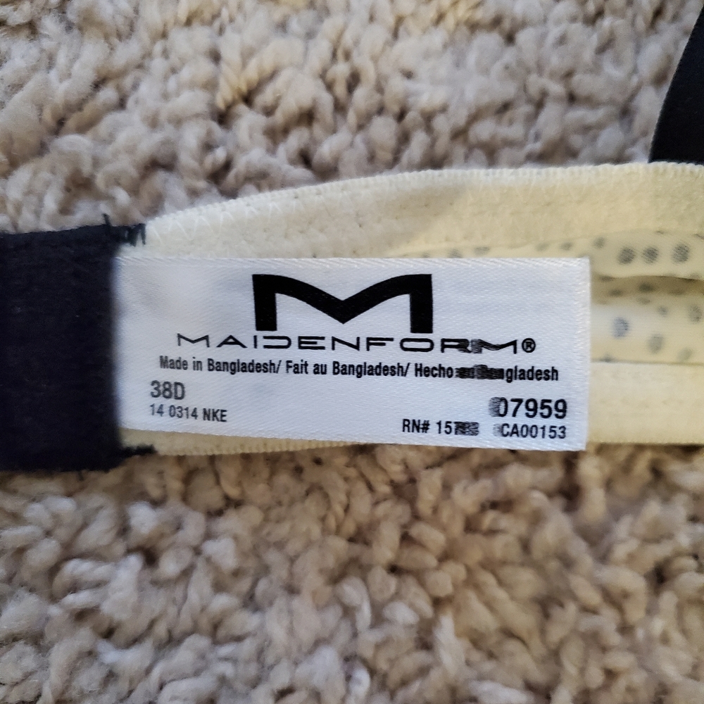 Maidenform One Fab Fit Original Tailored Demi T Shirt Bra Size 38D - Picture 3 of 6